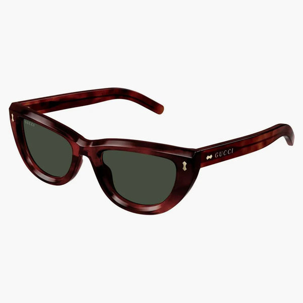 Gucci Tortoise Gat-Eye Frame Occhiali da sole Havana/Green (GG1521S-002-FRI)