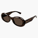 Gucci Tortoise Round Frame Sunglasses Havana/Brown (GG1587S-002-Fri)