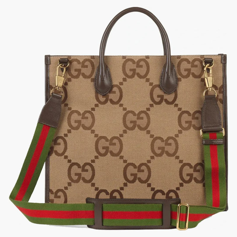 Gucci dödväska med Jumbo GG Camel/Ebony