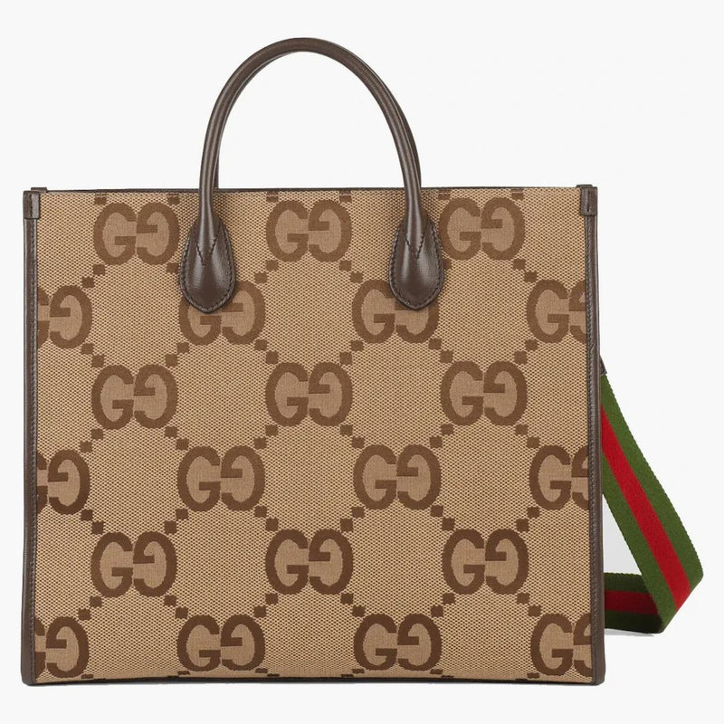 Gucci dödväska med Jumbo GG Camel/Ebony