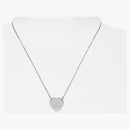 Gucci Trademark Heart Necklace Silver