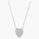 Gucci Trademark Heart Necklace Silver