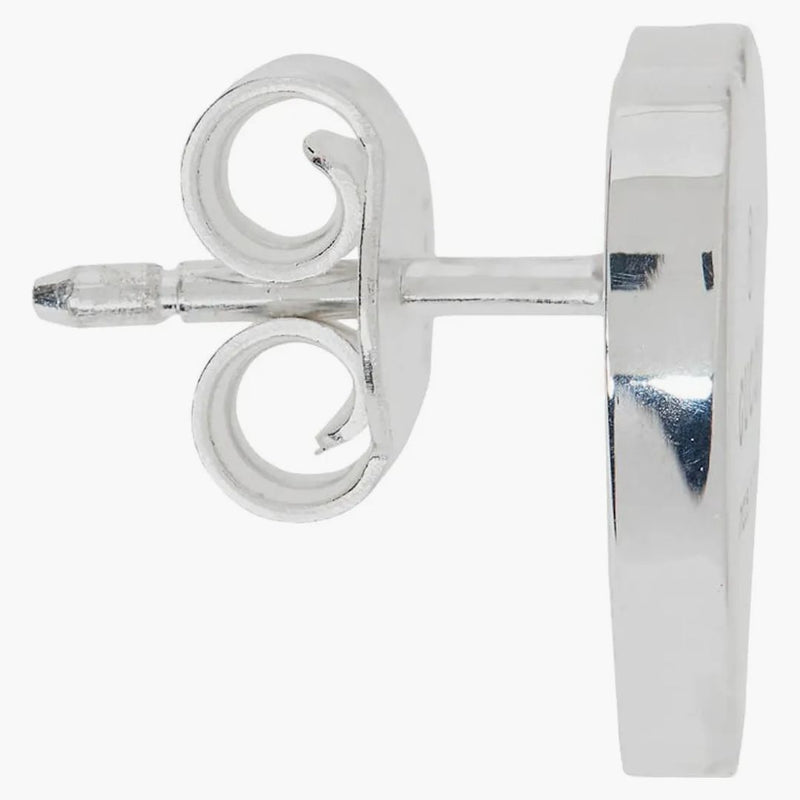 Gucci Trademark Heart Stud Earrings Silver