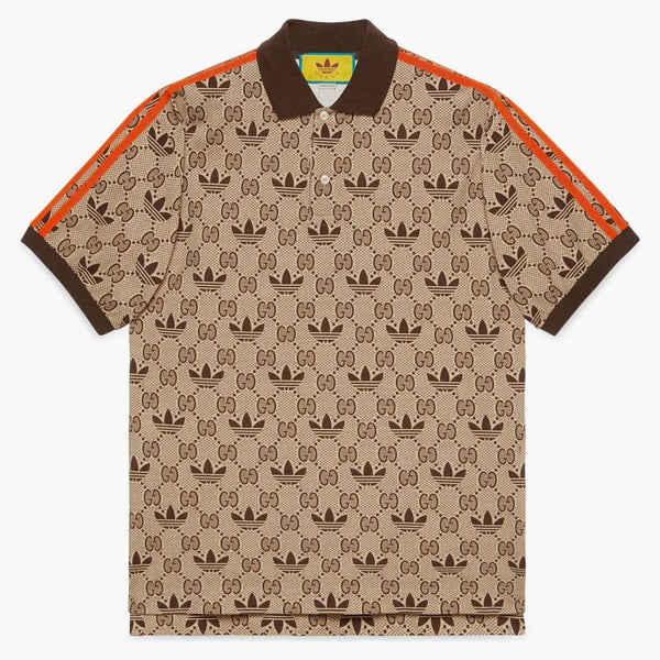 Gucci Trefoil Polo Shirt Beige