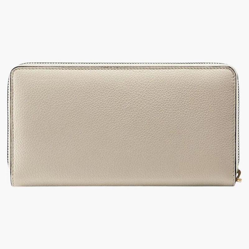 Gucci Vintage -logotyp (12 kortplatser) Zip runt plånbokvitt/multi