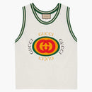 Gucci Vintage Logo Print Tank Top White