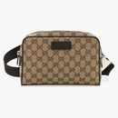 Vak s pásovým taškou Gucci GG Supreme Panvas Small Beige/Black