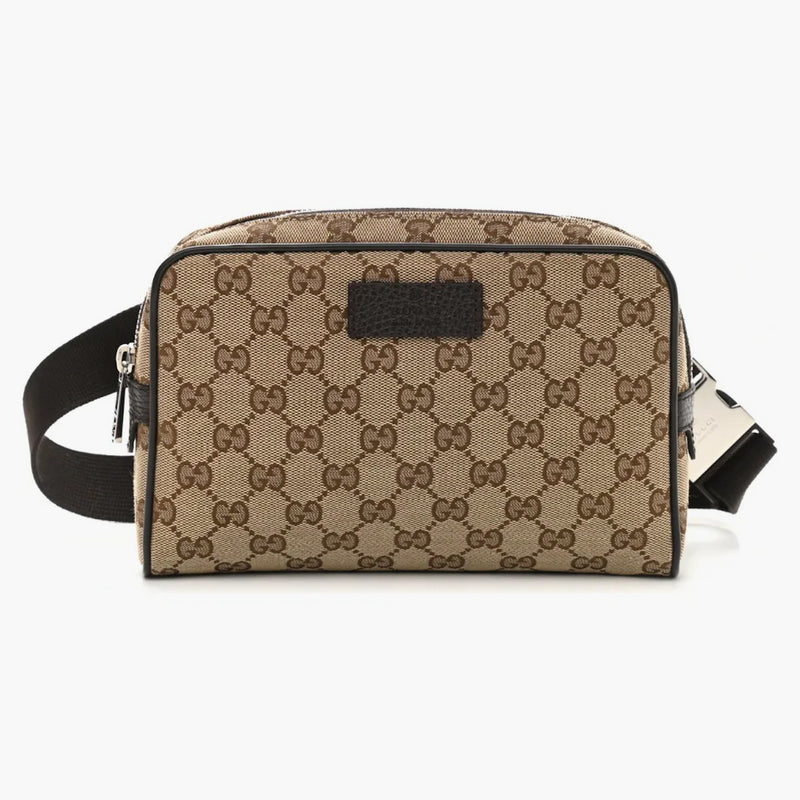 Gucci Belt Bag Gg Supreme Canvas Small Beige/black