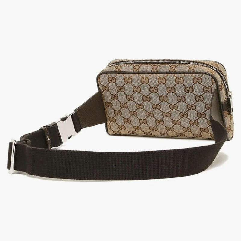 Gucci Belt Bag Gg Supreme Canvas Small Beige/black
