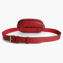 Gucci GG Marmont Belt Bag Matelasse Hibiscus Red