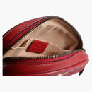 Gucci GG Marmont Belt Bag Matelasse Hibiscus Red