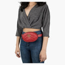 Gucci GG Marmont Belt Bag Matelasse Hibiscus Red