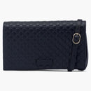 Gucci Wallet Crossbody Microguccissima Black