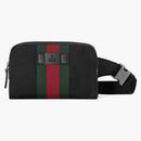 Gucci Web Belt Stripe Fanny Pack Black