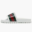 Gucci Web Slide Sandal White