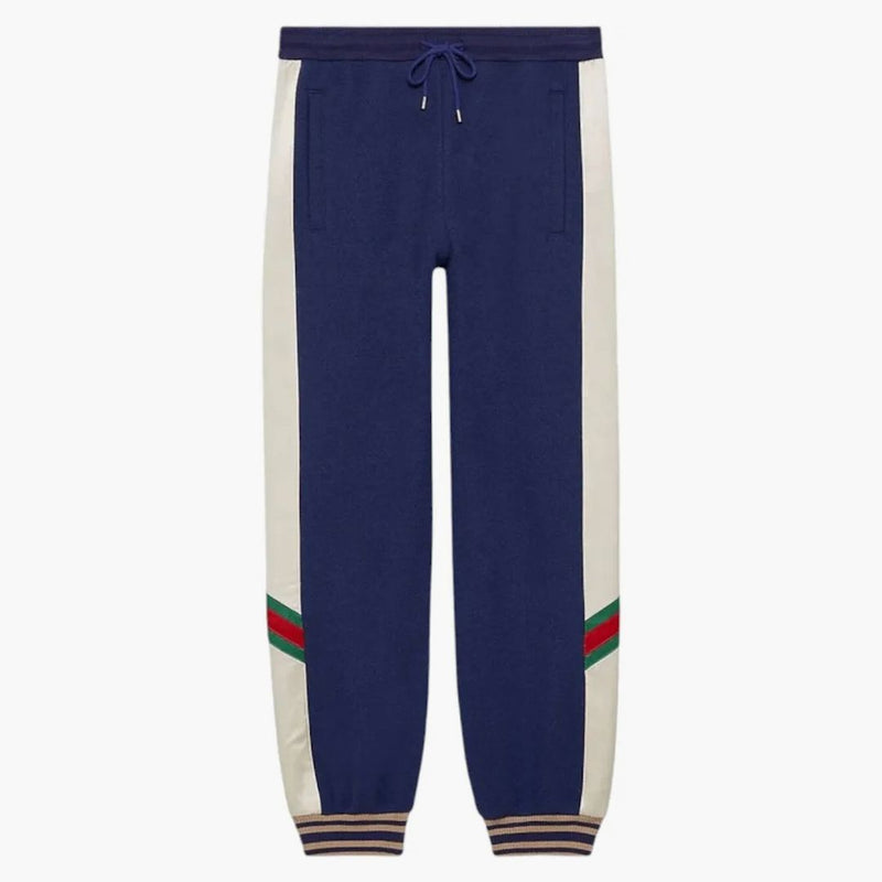 Gucci Web Stripe Block Block Pants Blue