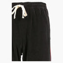 Gucci Web Striped Velvet Jogger Pants Black