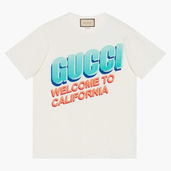 Gucci Witamy w Kalifornijskiej T-shircie White