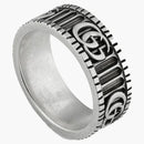 Gucci con doble anillo de plata de anillo