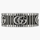 Gucci con doble anillo de plata de anillo