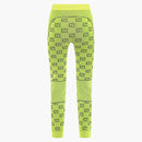 Gucci Woman Jacquard GG Jersey Leggings Yellow
