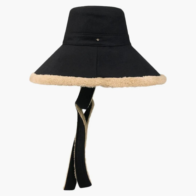 Gucci Wool y Eco for Wide Brim tiene Midnight Blue Beige