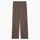 Gucci Wool Gucci Label Trousers Dark Brown