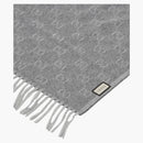 Gucci Wool Logo Scarf Zinc/blue