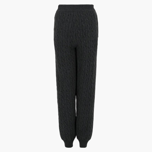 Gucci Woven Cashmere Joggers Black