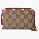 Gucci Zip Wallet Courrier Supreme GG Beige