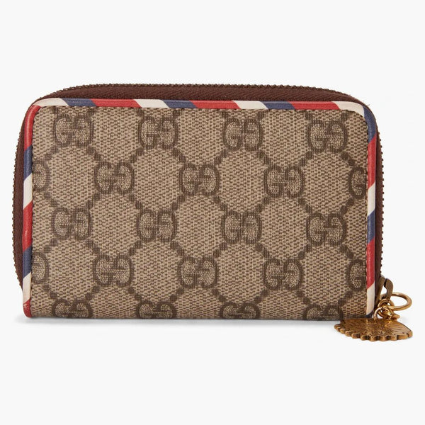 Gucci Zip Wallet Courrier Supreme Gg Beige