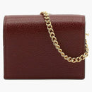 Gucci Zumi Chain Wallet Burgundy