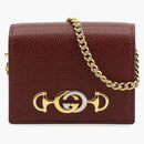 Gucci Zumi Chain Wallet Burgundy