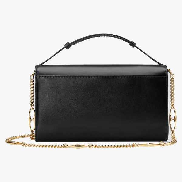 Gucci Zumi axelväska slät läder liten svart