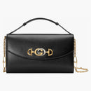 Gucci Zumi Spall Bagna in pelle liscia piccola nera