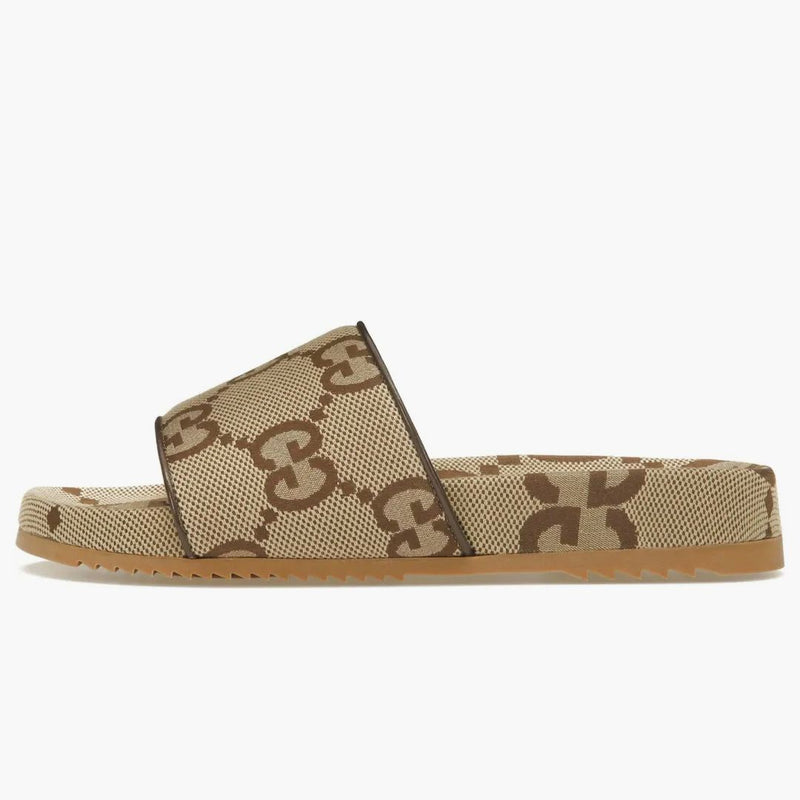 Gucci Maxi GG Canvas Slajes Camel Ebony