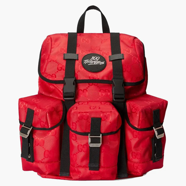 Gucci Off the Grid x 100 Thieves Batock Red
