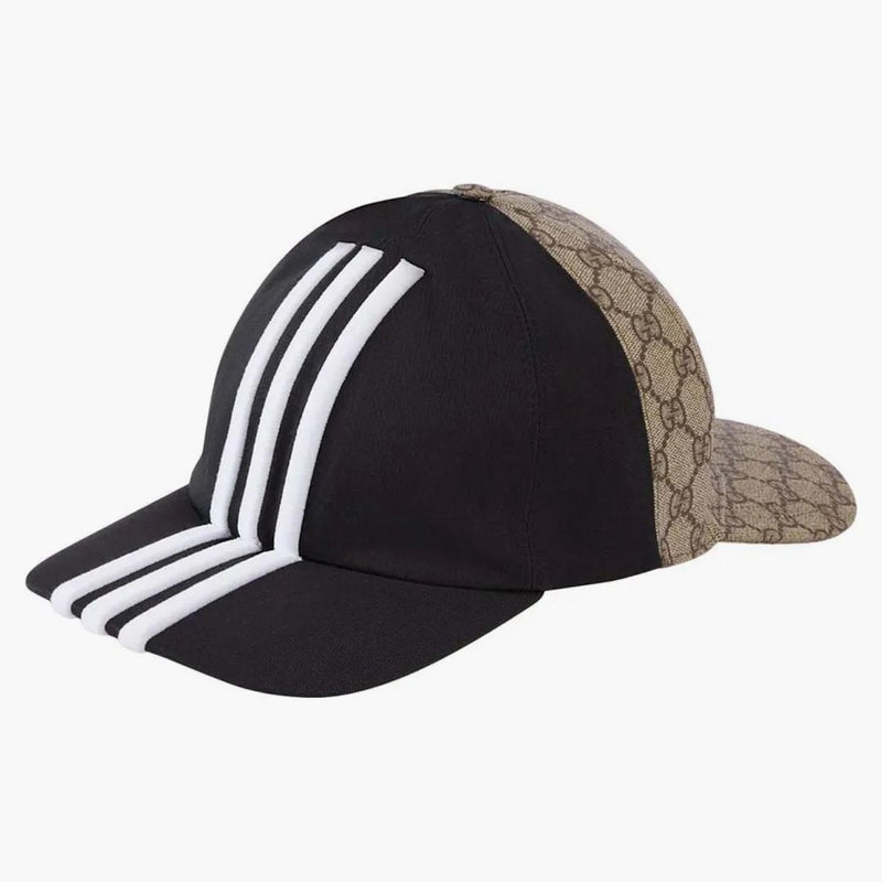 Gucci x adidas oboustranný baseball má černou/béžovou