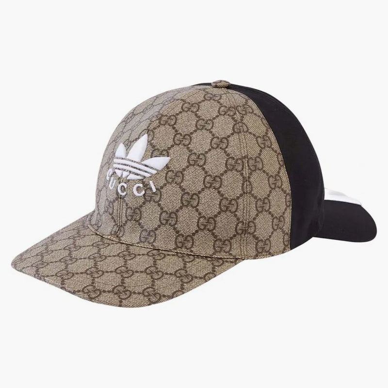 Gucci x adidas oboustranný baseball má černou/béžovou