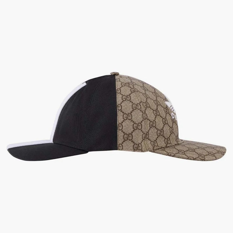 Gucci x adidas oboustranný baseball má černou/béžovou