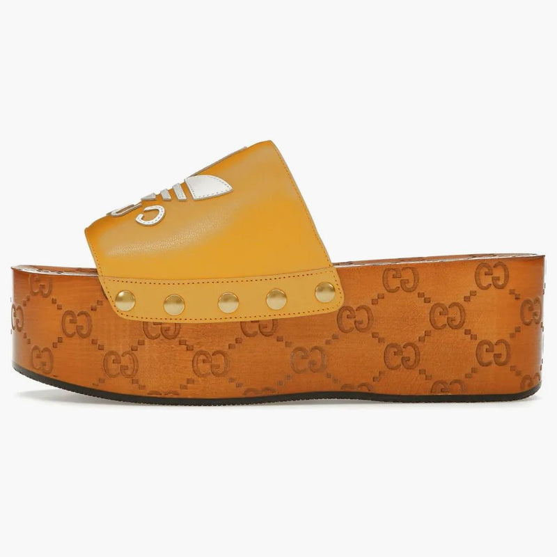 Gucci X Adidas GG Clog Yellow (Women's)
