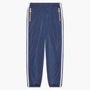 Pantaloni paracadute di Gucci x adidas blu