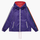 Gucci x adidas reverzibilní bunda červená/fialová