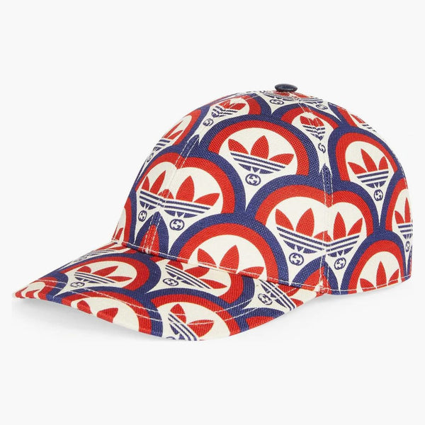 Gucci X adidas Treffoil Print Baseball Cap Red/White/Blue