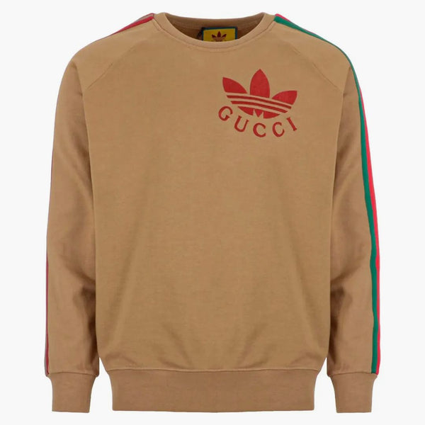 Gucci X Adidas Trefoil Sweatshirt Beige