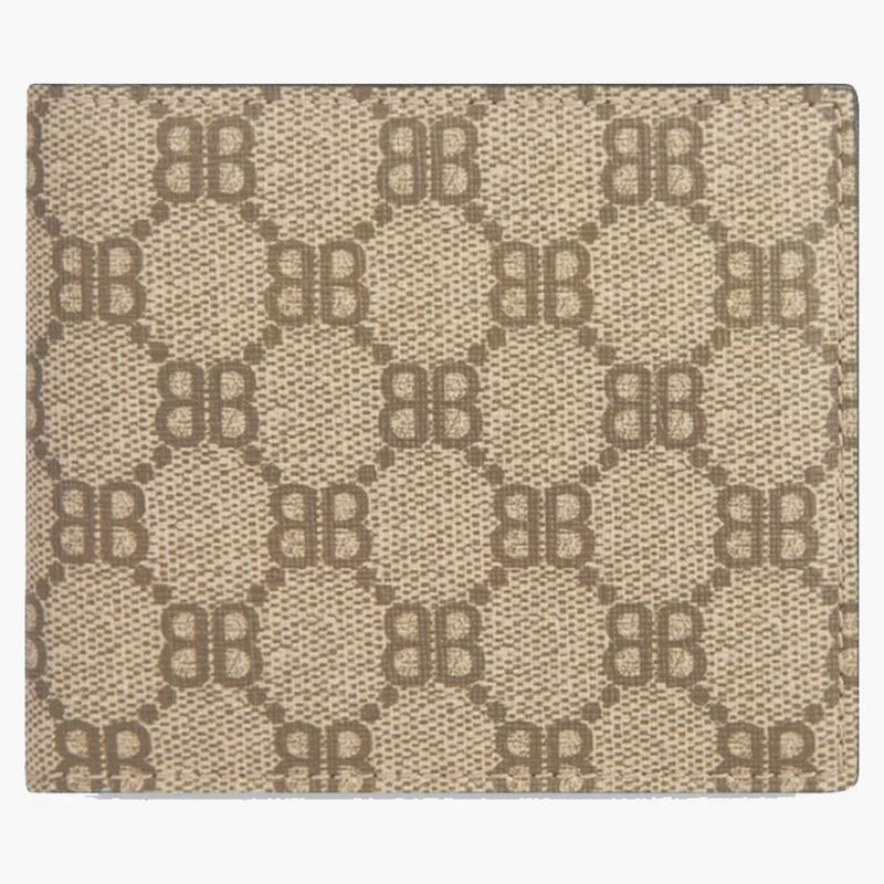 Gucci X Balenciaga Hackerprojektet Bi-Fold Wallet Beige