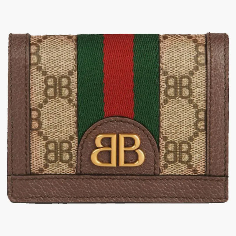 Gucci X Balenciaga The Hacker Project Card Case Wallet Beige