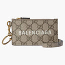Gucci x Balenciaga El caso de la tarjeta del proyecto del hacker con Strap Beige/Ebony