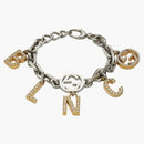 Gucci X Balenciaga the Hacker Project Charm Bracelet with Crystals Silver