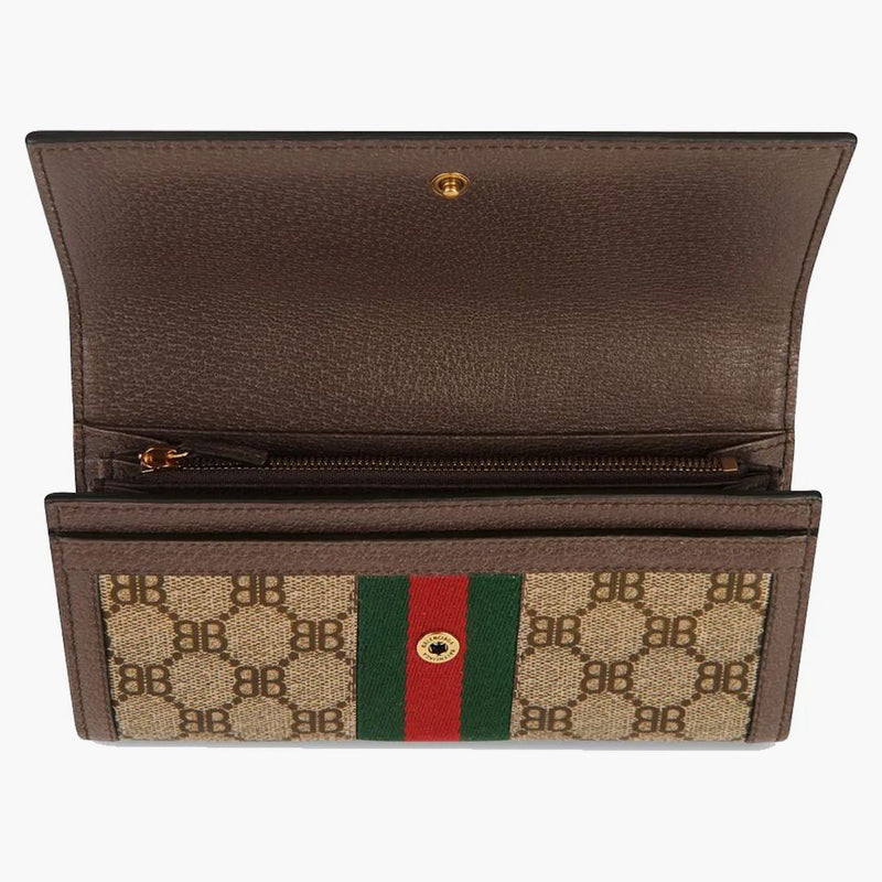 Gucci X Balenciaga The Hacker Project Continental Wallet Beige